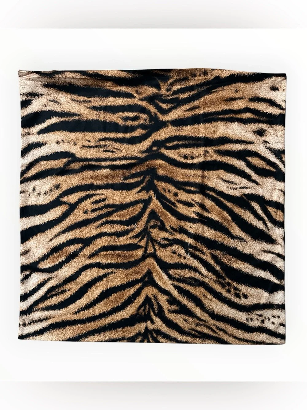 Tiger Print Throw Pillow Cover 20x20 Animal Print Cushion Cover Sofa Couch